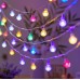 Guirnalda de luces LED con esferas multicolor. Perfecta para decorar fiestas, habitaciones, ventanas y ambientes navideños. Por MayoreoD-22089  