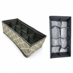 Organizador de cajones fabricado en tela resistente, ideal para clasificar ropa. Diseño plegable que ahorra espacio cuando no se utiliza Por Mayoreo 35335-1