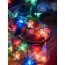 Serie de luces LED multicolor en forma de flores – Guirnalda decorativa para fiestas y hogar. de 4 metros de hilo transparente Por Mayoreo S-60248 