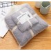 Set de 2 toallas en color gris suave para baño y rostro de 35*75cm Y  70*140cm  venta por mayoreo SJ13