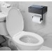 Portarrollos de papel higiénico de acero inoxidable con repisa superior metálica para baños por Mayoreo SNH109
