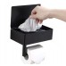 Portarrollos de papel higiénico de acero inoxidable con repisa superior metálica para baños por Mayoreo SNH109