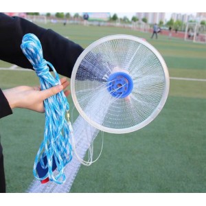 Red de Pesca Circular  con anilla de aluminio para Lanzamiento Manual. atarraya de Pesca Portátil con Plomos venta al por mayor ZH212