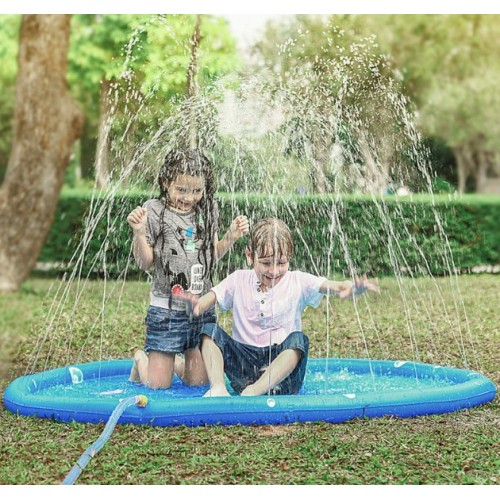 Alberca infantil rociadora de agua para césped al aire libre 