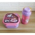 Lonchera portatil con compartimentos apta para microonda de dibujos animados por mayoreo 7804