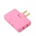 Adaptador De Corriente De 1 Orificio A 3 Orificios. 3 Piezas, diferentes colores,MAYOREO. 