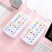 Multicontacto con 6 enchufes y entrada USB, Multicontacto con USB, Diferentes colores, MAYOREO. 
