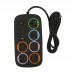Multicontacto con 6 enchufes y entrada USB, Multicontacto con USB, Diferentes colores, MAYOREO. 