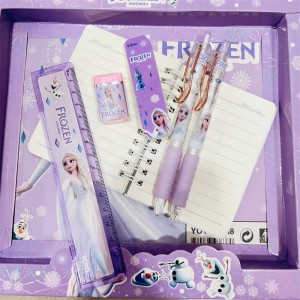 Kit de Papeleria, Kit: regla, pluma, goma, sacapuntas, libreta, lapicero,Modelos de Personajes Animados,MAYOREO.  