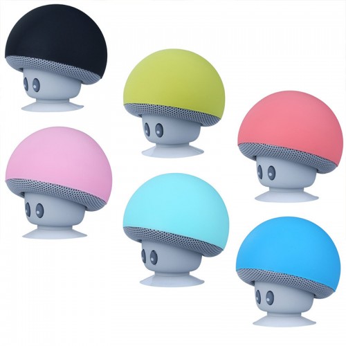 Mini bocina en forma de hongo, Bluetooth, resistente al agua,diferentes colores,MAYOREO. 