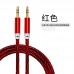 Cable Auxiliar 1 Metro, 3.5mm Audio Macho Reforzado Agujeta, diferentes colores,MAYOREO. 