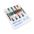 Set completo de destornilladores de precisión con puntas variadas y herramientas auxiliares, ideal para reparar celulares, relojes, lentes, laptops venta al por mayor LSD-6131