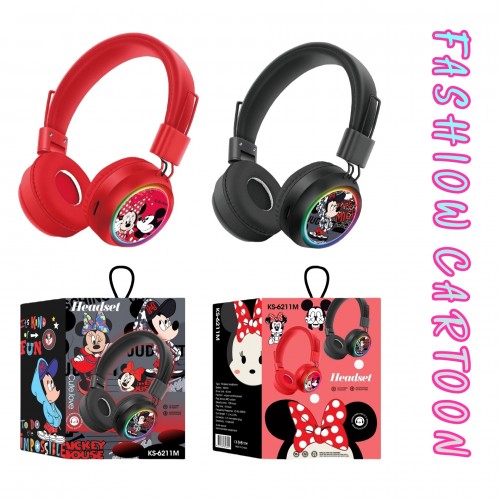 Audifonos inalambricos recargables USB, estilo diadema varios modelos de figuras de novedad, MAYOREO. 