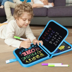 Tablero de dibujo para niños 14pag, Tablero borrable, para escribir, pintar, colorear, Diferentes diseños,MAYOREO.