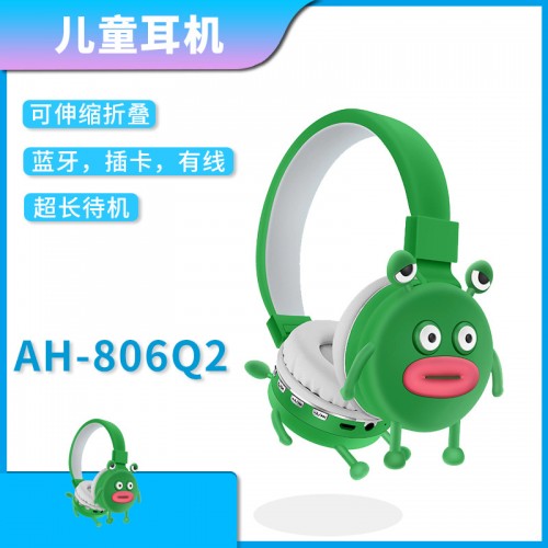 Audifonos inalambricos recragables USB estilo diadema diferentes personajes de moda MAYOREO 