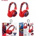 Audifonos inalambricos, tipo diadema USB recargables rojos, diferentes modelos de SuperHeroes,MAYOREO  