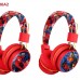 Audifonos inalambricos, tipo diadema USB recargables rojos, diferentes modelos de SuperHeroes,MAYOREO  