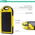 Cargador portátil solar de 20000 mAh, resistente y multifuncional. Incluye linterna LED integrada y doble salida USB para cargar dos dispositivos al mismo tiempo al por mayor XB-5801