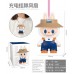 VENTILADOR DE MANO, DE MUÑECO DE NOVEDAD,Mayoreo W-AFS8113