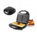 Waflera Electrica con Doble Plancha Antiadherente, Maquina de Waffles 