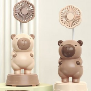 Ventilador portatil recargable de capibara, Ventilador de capibara de novedad, Diferentes Modelos,MAYOREO. 