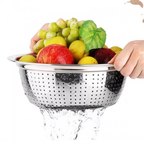 Coladores para cocina, escurridor de comida 24cm, Utensilios de cocina, Diferentes medidas, MAYOREO. 