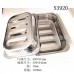 Bandeja de aluminio, Bandeja de aluminio para comida 43x32x7.2, Diferentes medidas, MAYOREO.