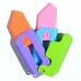 Cuchillos 3d Cuchillo Zanahoria Alivio Estrés, Cuchillos 3d Alivio Estrés 20CM, Diferentes colores, MAYOREO. 