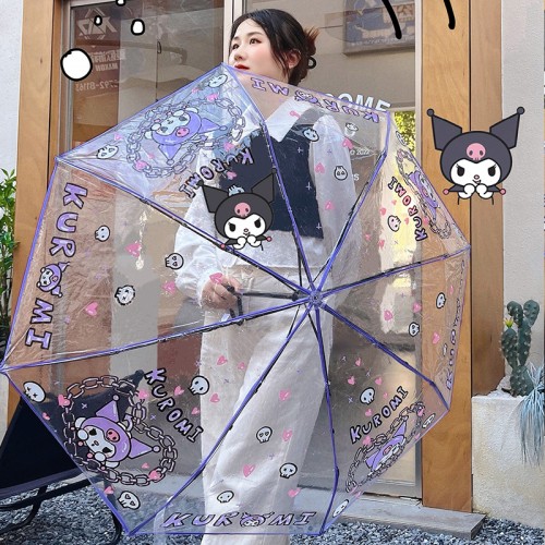 Sombrilla Transparente con Diseño, Sombrilla Portátil con Diseño de Novedad, Diferentes colores, y diseños, MAYOREO.