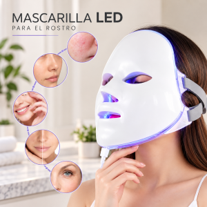 Mascarillas faciales LED para el cuidado del rostro. Diseño cómodo con iluminación LED y correas de sujeción. Ideal para rutinas de belleza. Compra por mayoreo 
