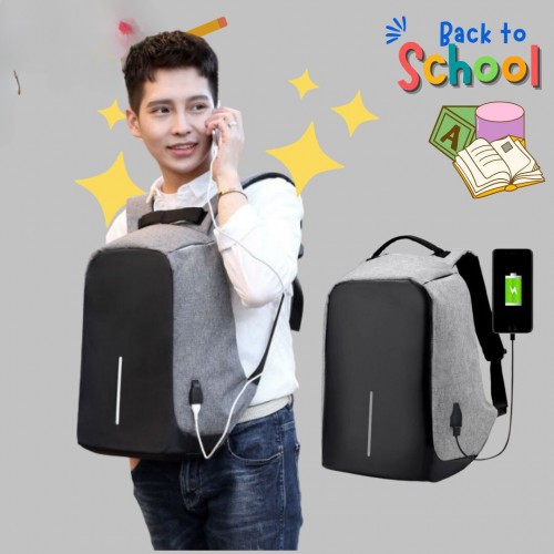 Mochila antirrobo con entrada USB
