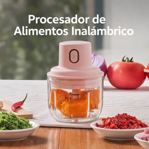 Batidor de ajo eléctrico ZE-2203 con capacidad de 250ml. Ideal para picar ajo, cebolla y alimentos pequeños de forma rápida y segura. Diseño compacto, práctico y fácil de limpiar. Venta por mayoreo ZE-2203.