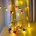 Serie de luces decorativas LED USB 2 metros con 10 focos y gorritos tejidos multicolor venta por mayoreo ZFM-0152