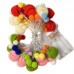 Serie de luces decorativas LED USB 2 metros con 10 focos y gorritos tejidos multicolor venta por mayoreo ZFM-0152
