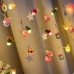 Serie de luces decorativas LED USB 2 metros con 10 focos y gorritos tejidos multicolor venta por mayoreo ZFM-0152
