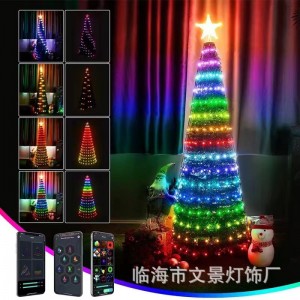 Decora tu hogar con nuestro Árbol de Navidad LED Multicolor Inteligente. Luces vibrantes, control por app y múltiples modos de color para una Navidad mágica y personalizada. venta al por mayor -LU3239-