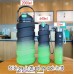 Juego de 3 botellas de agua degradado, de 2000ml+640ml+235ml 2795