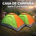 Casa de campaña manual para 3 personas 2MX1.5M, colores variados. Ideal para camping, playa y actividades al aire libre. Venta por mayoreo SY004