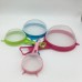Juego de coladores plásticos de colores con malla metálica – Set de 4 piezas – Venta por mayoreo 032-68