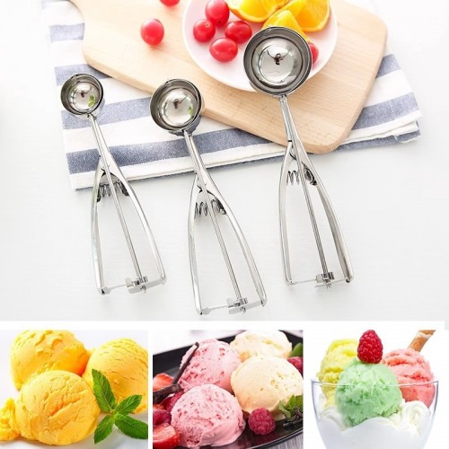 Cuchara Dispensadora para Helado de Acero Inoxidable tamaño chico por Mayoreo 0348