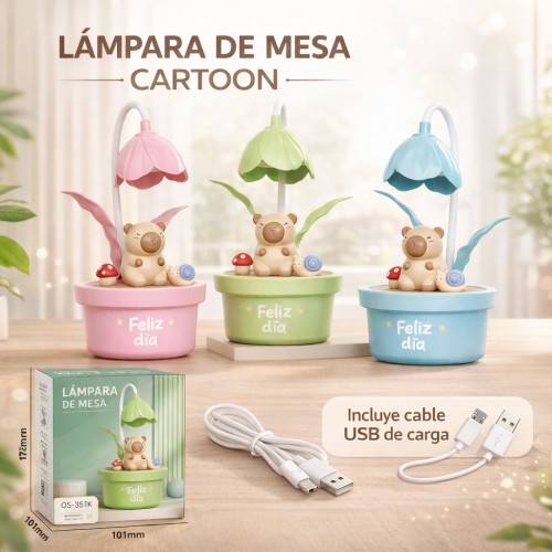 Ventilador de Capibara Recargables Portatil, Ventiladores de Novedad, Diferentes Diseños y Colores, MAYOREO. 