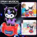 Carrito balance con diseño Kuromi que se desplaza manteniendo el equilibrio, con efectos de luz, música y spray tipo vapor. Juguete interactivo y llamativo, regalo para niños. Venta al por mayor