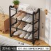 Zapatera de 4 niveles, práctica y resistente, ideal para mantener el orden en el hogar. Venta por mayoreo 0787