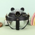 Compra la Botella Panda Cute, una botella de agua transparente con diseño adorable de panda, tapa segura y correa ajustable para llevar contigo a todas partes venta al por mayor 0912VA