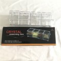 Caja con 4 especieros de condimentos transparente multifuncionales para cocina MAYOREO 10137