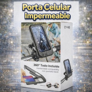 Porta Celular Impermeable para Bicicleta con Rotación 360° por Mayoreo – Código 10179