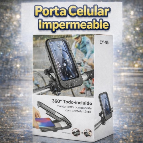 Porta Celular Impermeable para Bicicleta con Rotación 360° por Mayoreo – Código 10179 Porta Celular Impermeable para Bicicleta con Rotación 360° por Mayoreo – Código 10179