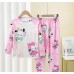 Conjunto de pijama infantil  varios modelos de diseños animado (2 piezas) AQS-10193