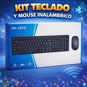 Kit Teclado y Mouse Inalámbrico Ultra Delgado por Mayoreo – Código 10437