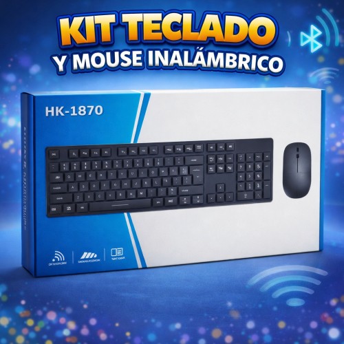 Kit Teclado y Mouse Inalámbrico Ultra Delgado por Mayoreo – Código 10437 Kit Teclado y Mouse Inalámbrico Ultra Delgado por Mayoreo – Código 10437